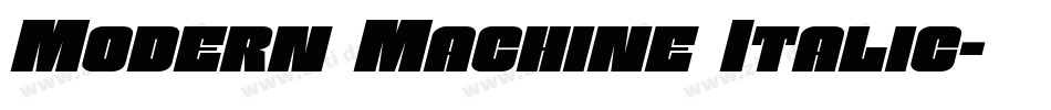 Modern Machine Italic字体转换